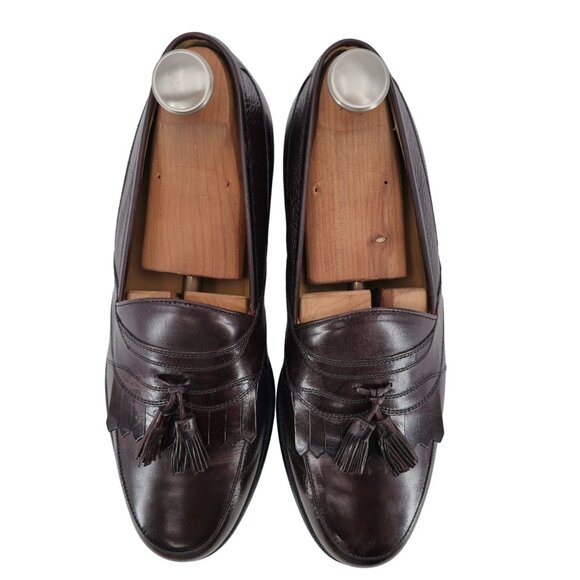 Johnston & Murphy Mens Size 9.5 Wide Brown Deerskin Leather Dress Shoes Loafers - Picture 7 of 15